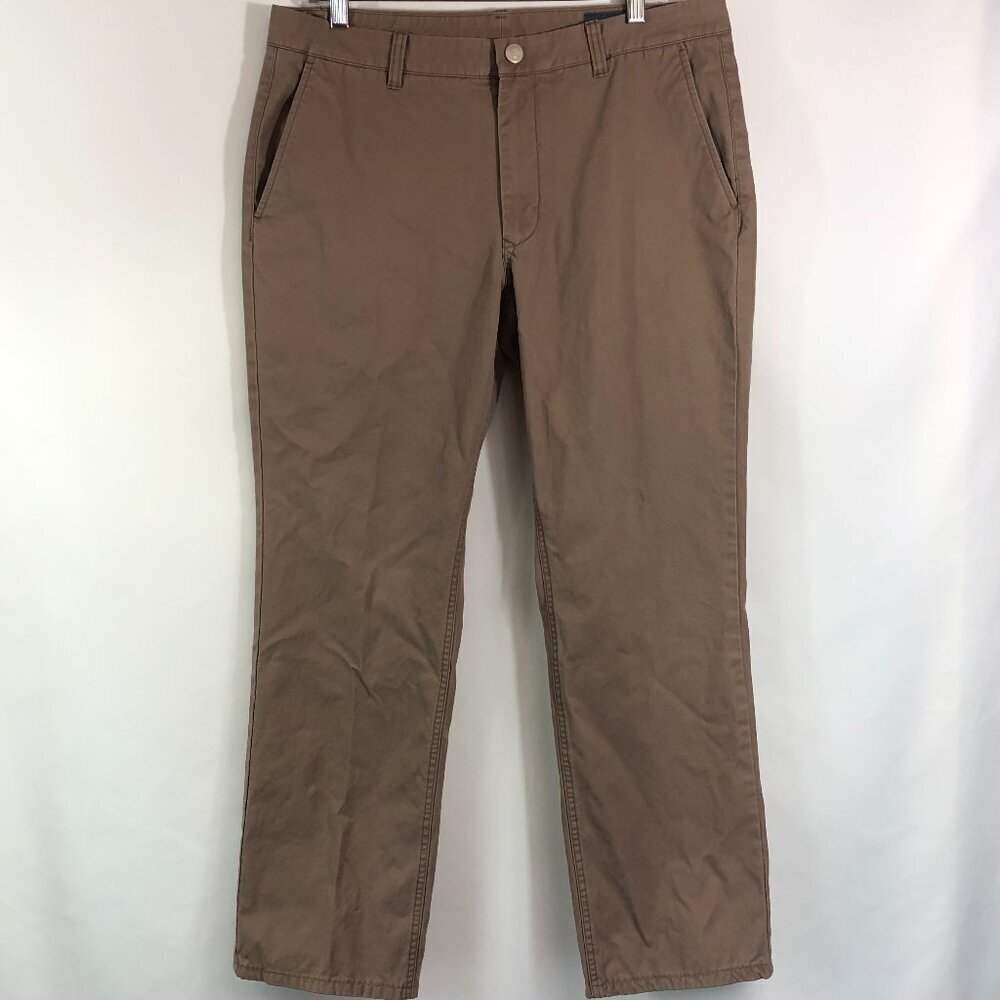 Bonobos Tan Straight Leg Graham Slackers Pants Size 34 X 34